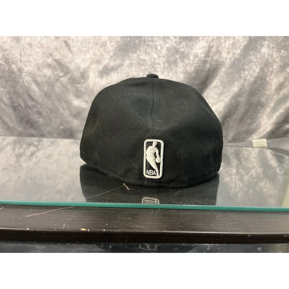 New Era Hat Size 7 1/2 Black The Brooklyn Nets - Thumbnail 5