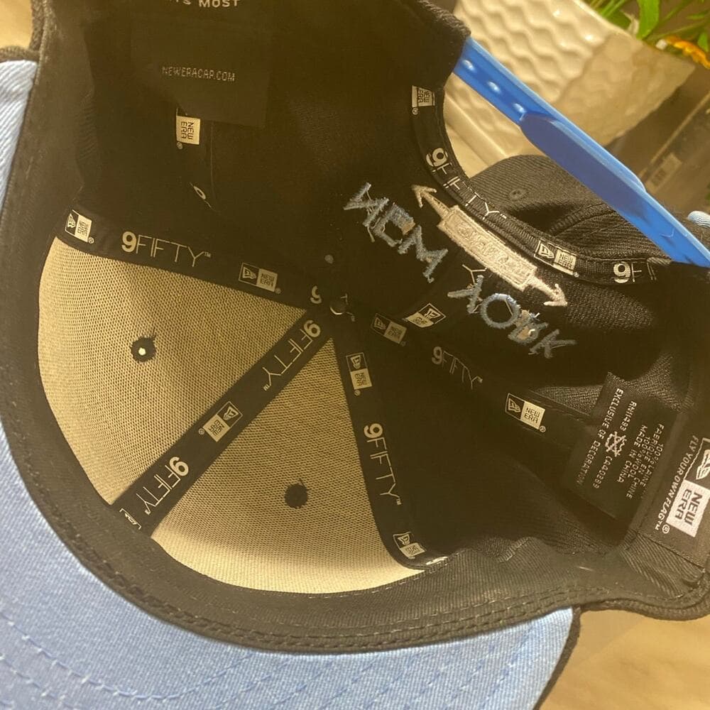2 new era Spanback Hats Black & Baby Blue Marcelo D2 - Thumbnail 5