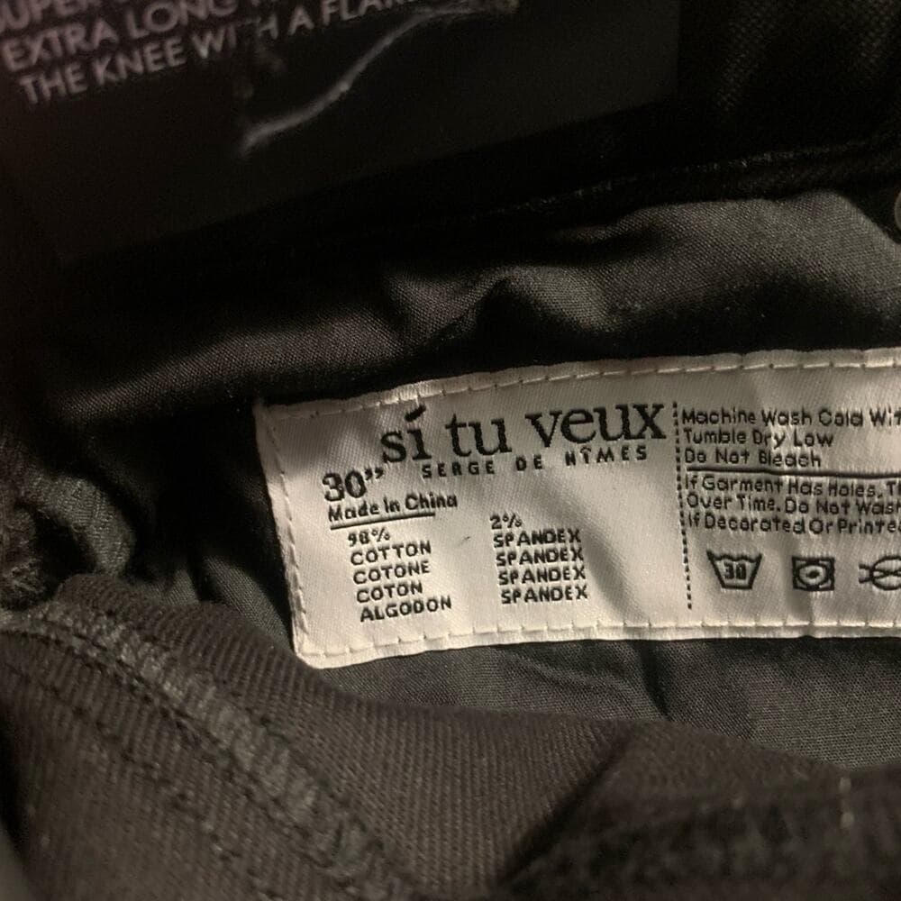 Si Tu Veux Superstack Black Wax Mens Jeans Size 30 - Thumbnail 5