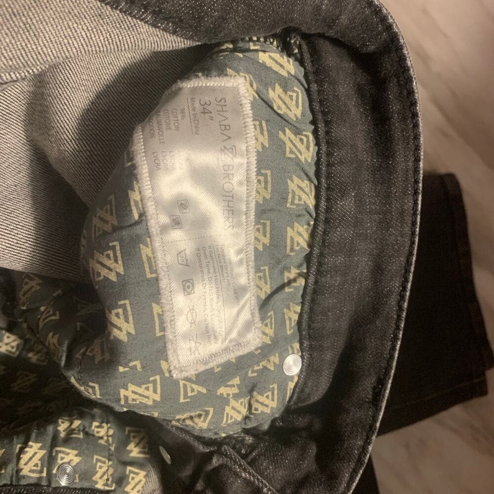 Shabaz Z Brothers Black Mens Jeans Size 34 - Thumbnail 7