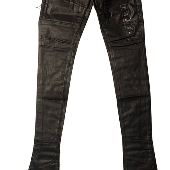 Si Tu Veux Superstack Black Wax Mens Jeans Size 30 - Thumbnail 10
