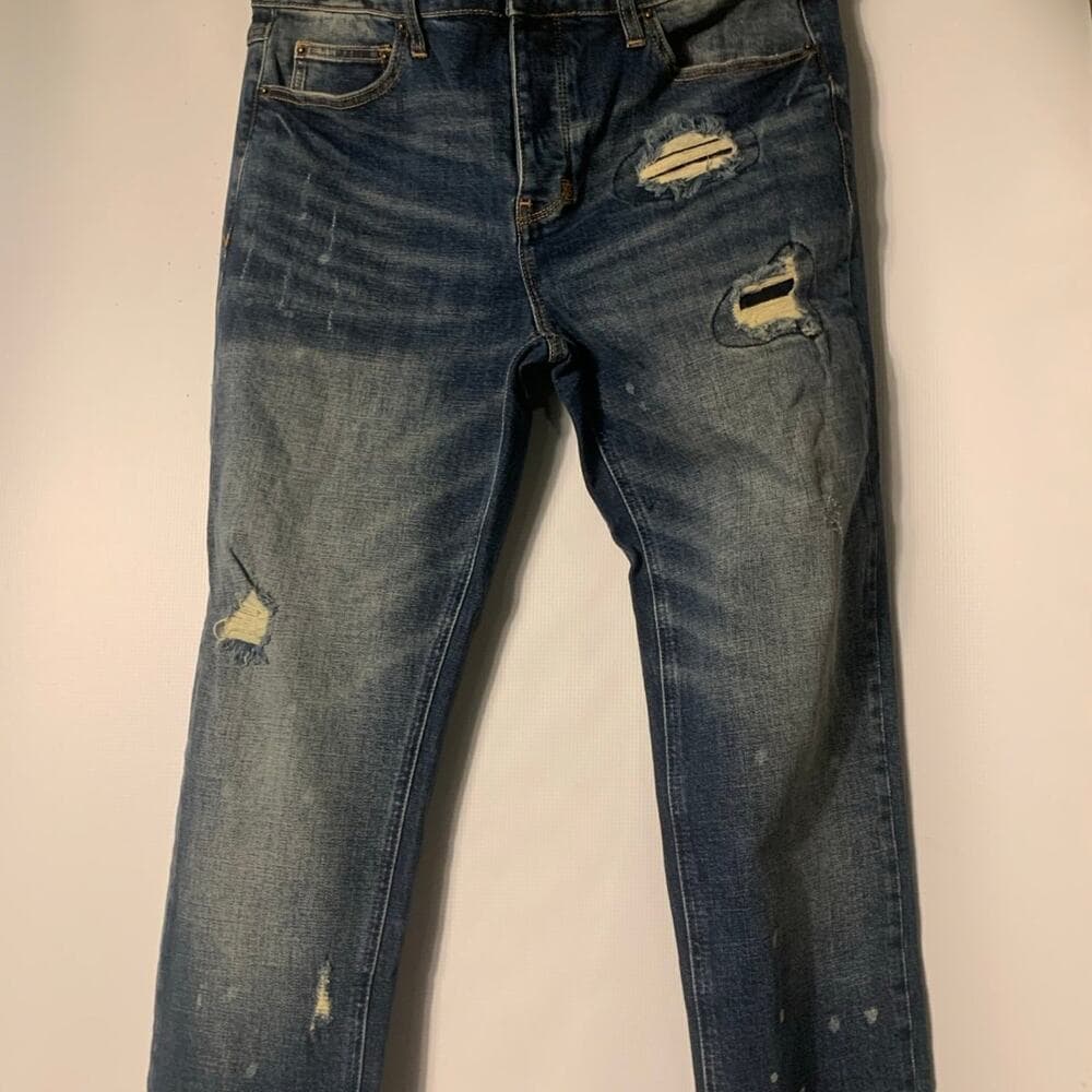 Shabaz Z Brothers Superstack Blue Mens Jeans Size 30 - Thumbnail 2