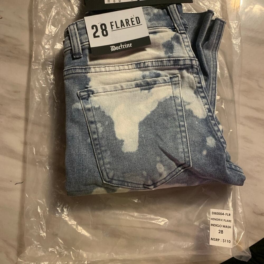 Doctrine Flared Mens Jeans Size 28 - Thumbnail 3