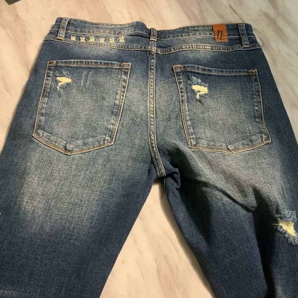 Shabaz Z Brothers Superstack Blue Mens Jeans Size 30 - Thumbnail 4