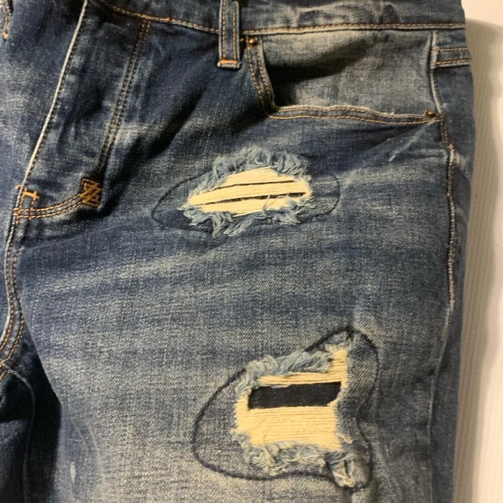 Shabaz Z Brothers Superstack Blue Mens Jeans Size 30 - Thumbnail 3