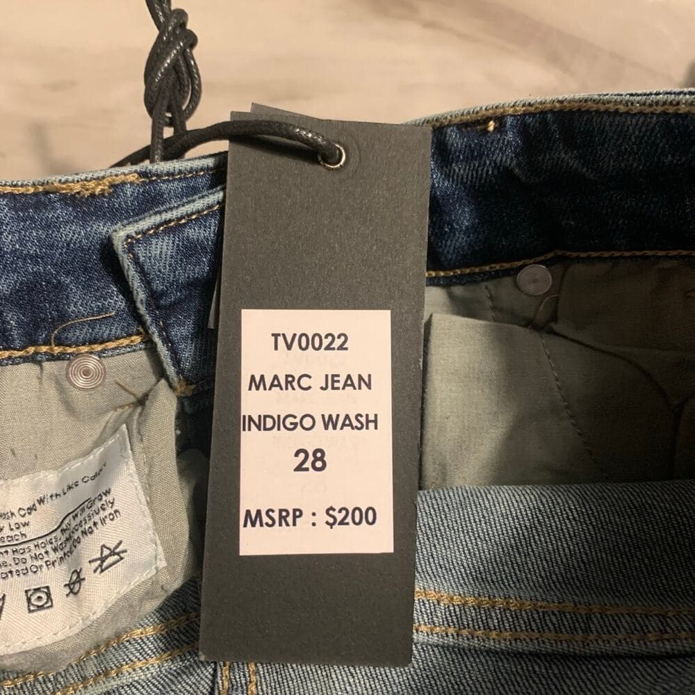 Si Tu Veux Superstack Indigo Wash Mens Jeans Size 28 - Thumbnail 6