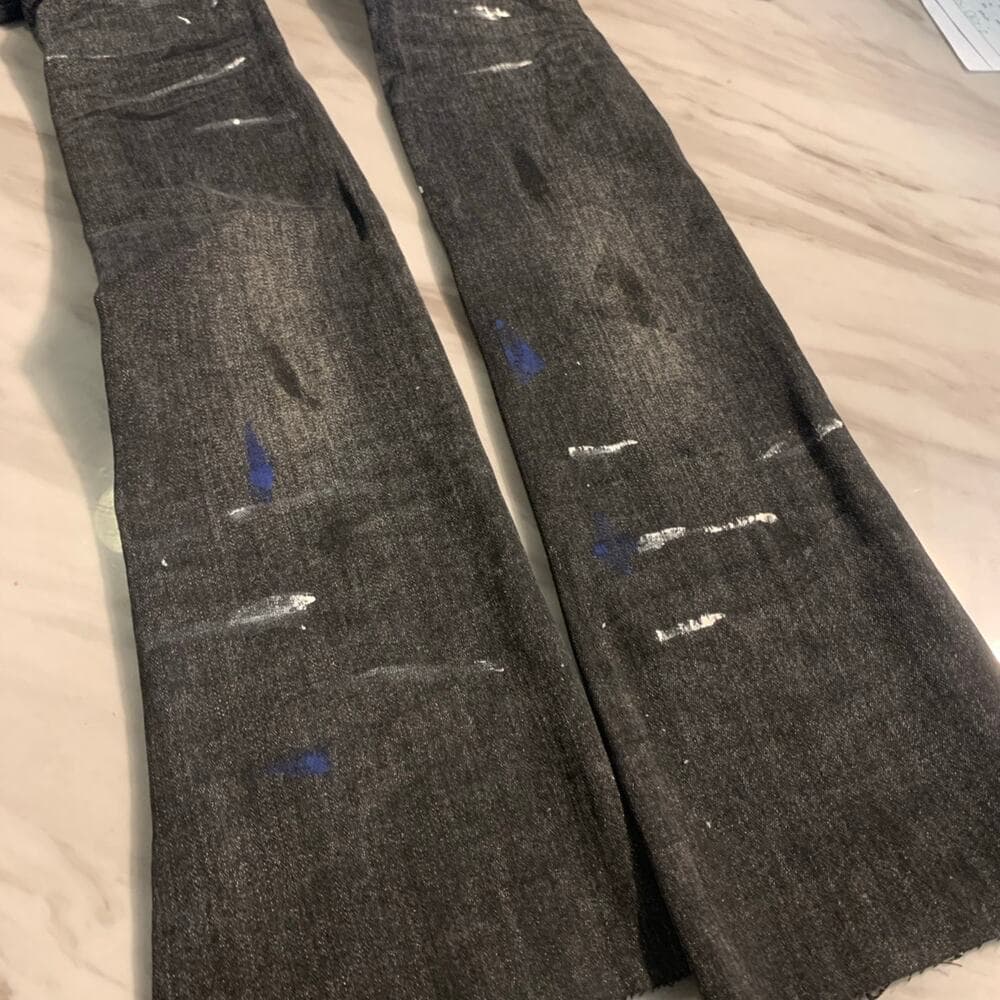 Si Tu Veux Superstack Black Wash Mens Jeans Size 34 - Thumbnail 5