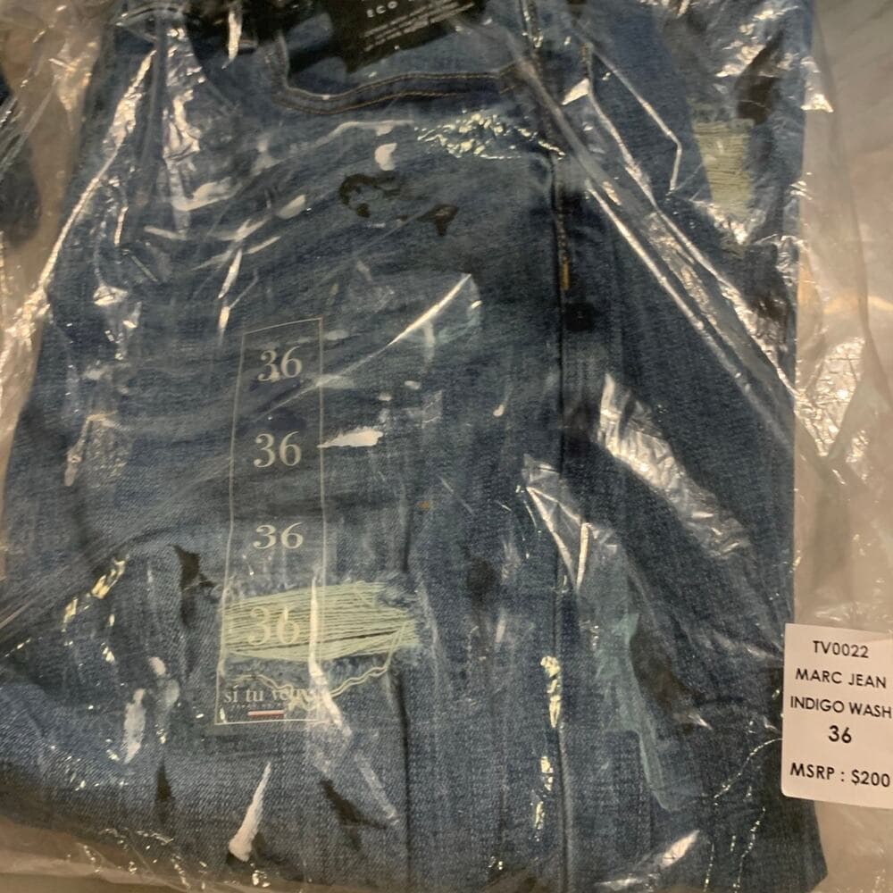 Si Tu Veux Superstack Indigo Wash Mens Jeans Size 36 - Thumbnail 5