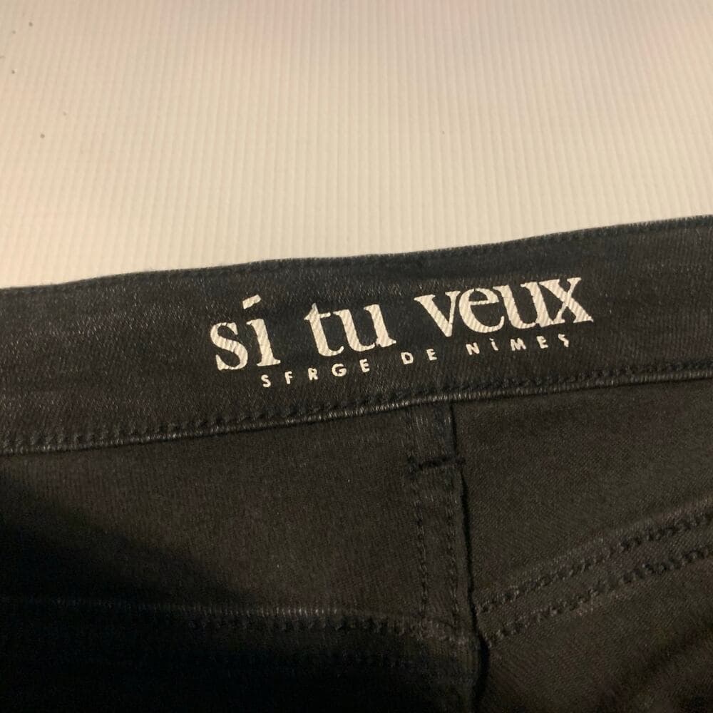 Si Tu Veux Superstack Black Wash Mens Jeans Size 30 - Thumbnail 8