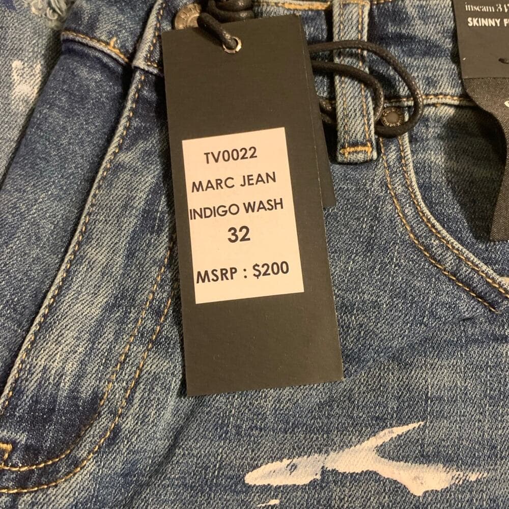 Si Tu Veux Superstack Indigo Wash Mens Jeans Size 32 - Thumbnail 5