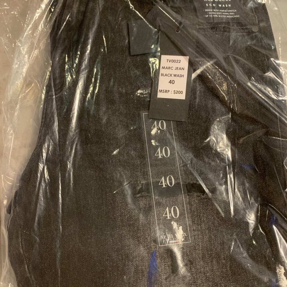 Si Tu Veux Superstack Black Wash Mens Jeans Size 40 - Thumbnail 10