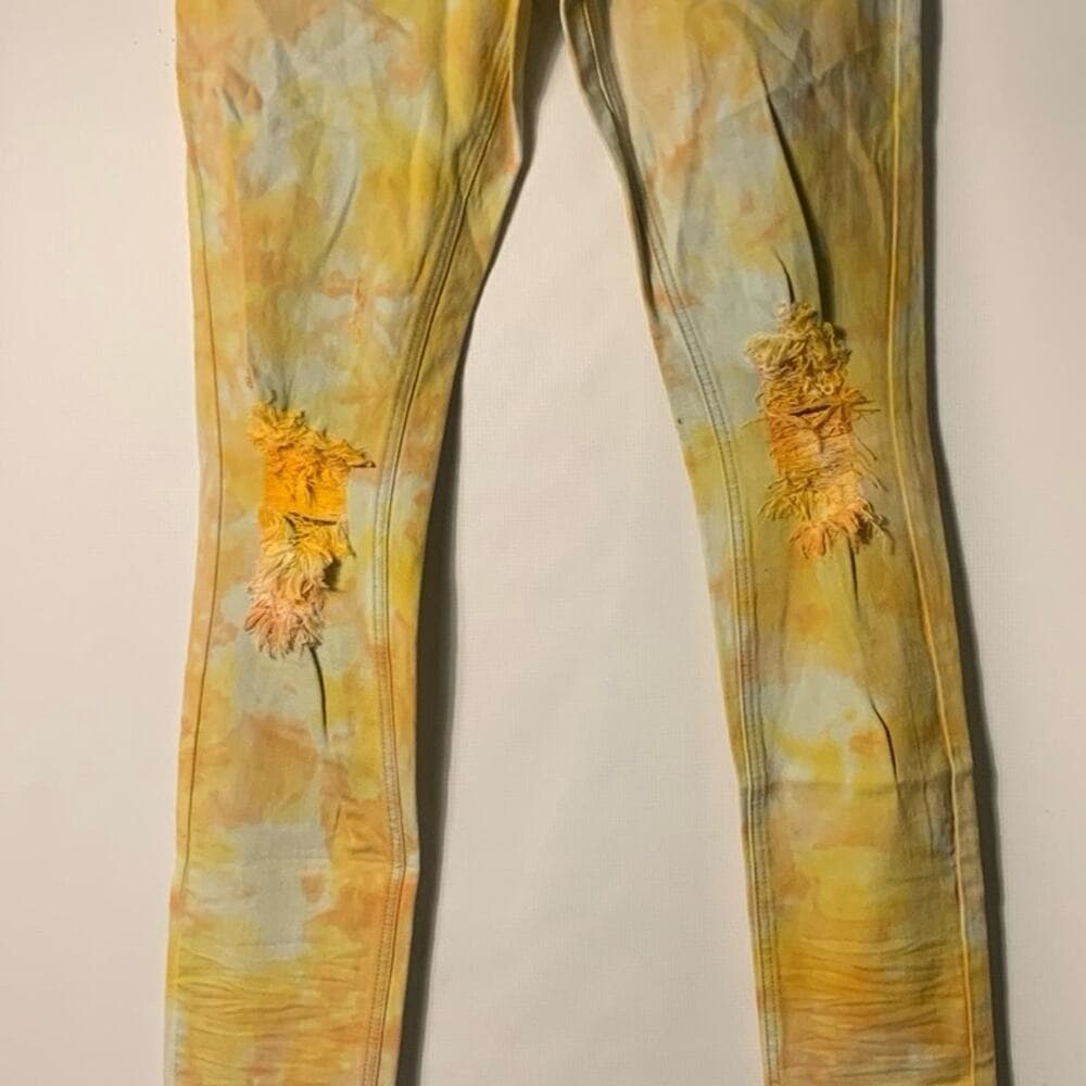 Si Tu Veux Superstack yellow Mens Jeans Size 32 - Thumbnail 8