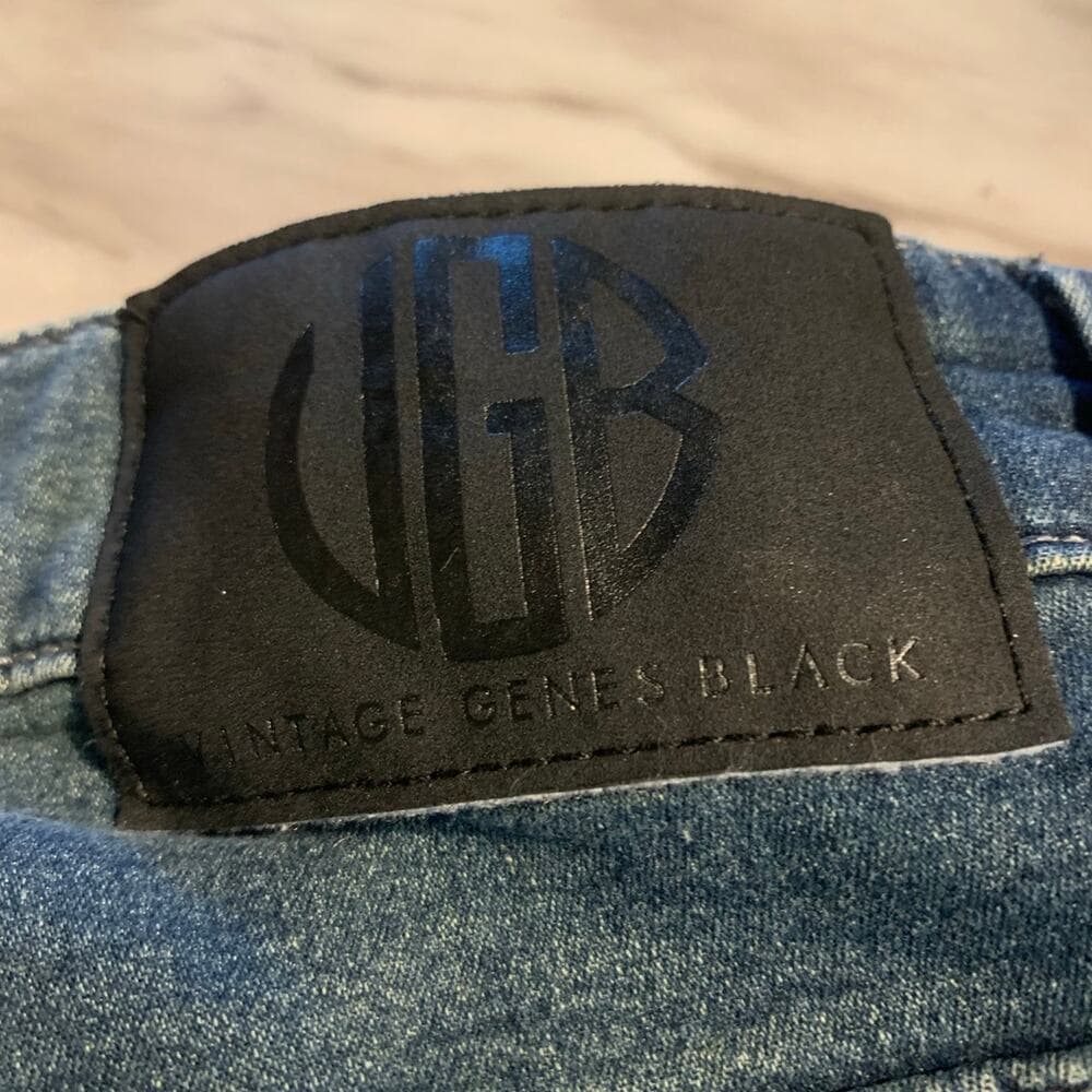 Vintage Genes Black Mens Jeans Size 30W 32L - Thumbnail 4
