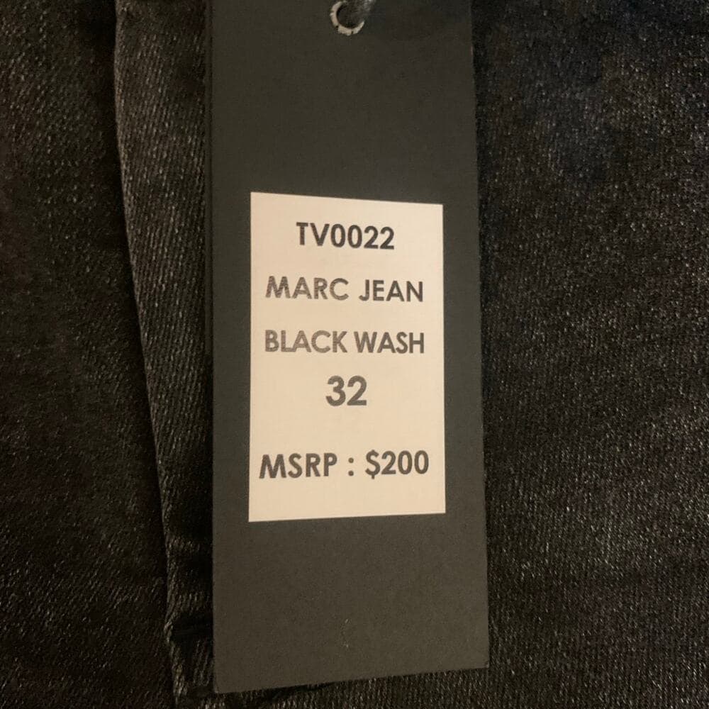 Si Tu Veux Superstack Black Wash Mens Jeans Size 32 - Thumbnail 7