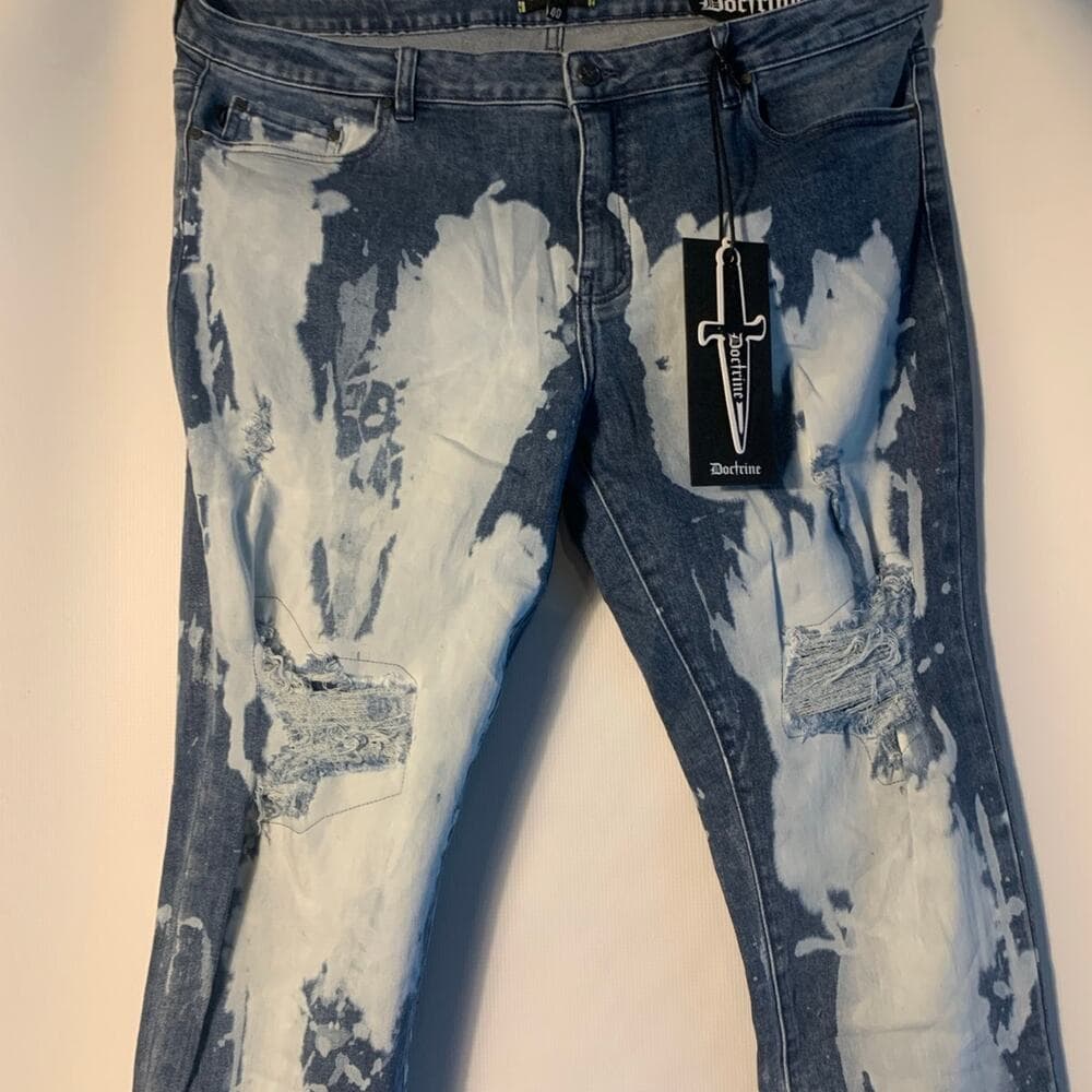 Doctrine Superstack Indigo Wash Mens Jeans Size 32 - Thumbnail 3