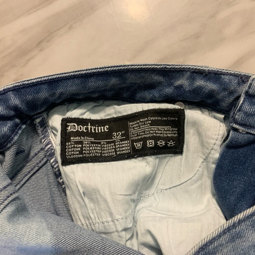Doctrine Superstack Indigo Wash Mens Jeans Size 32 - Thumbnail 8