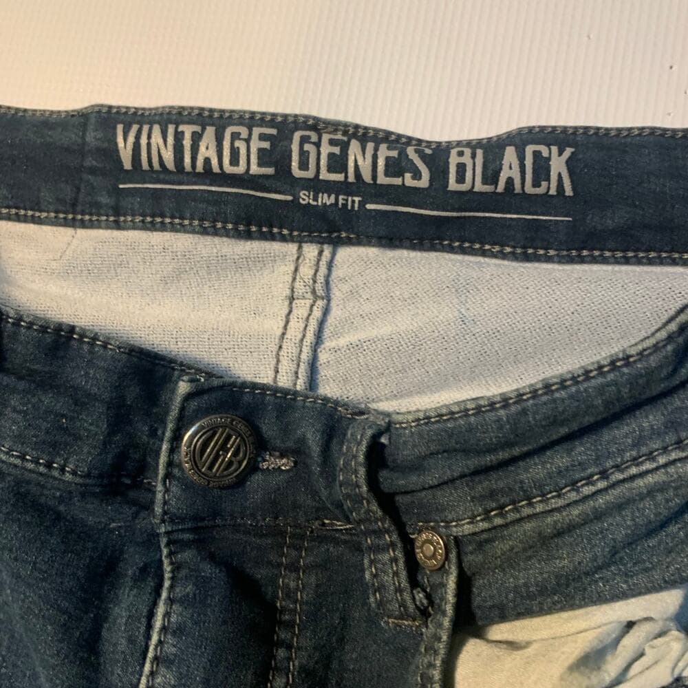 Vintage Genes Black Mens Jeans Size 30W 32L