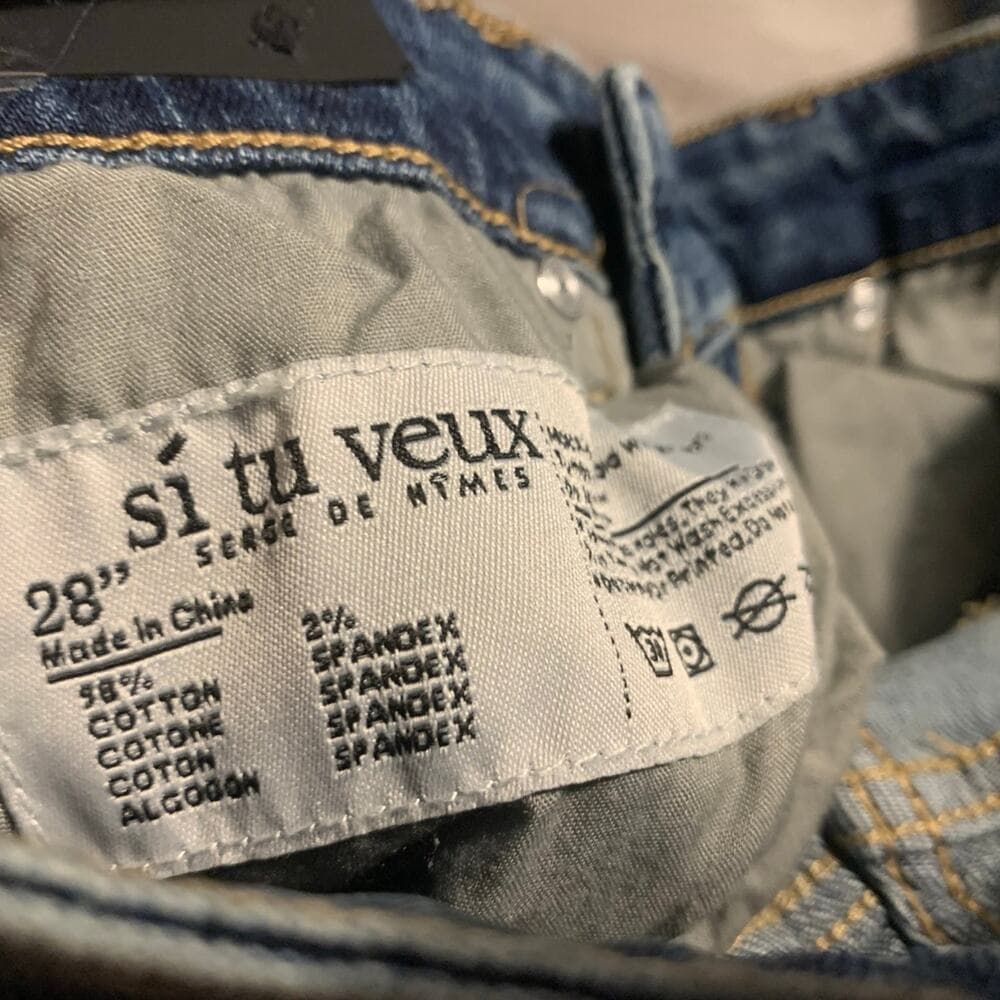 Si Tu Veux Superstack Indigo Wash Mens Jeans Size 28 - Thumbnail 5