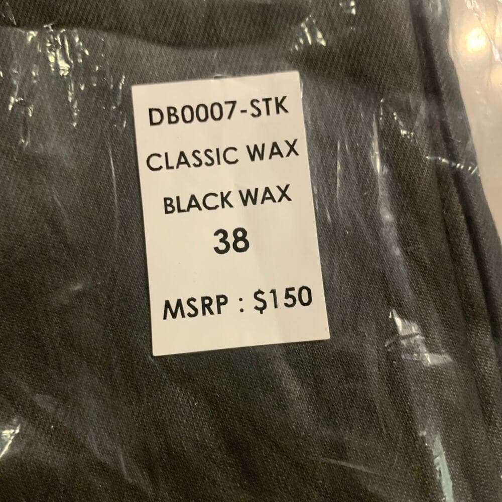 Doctrine Superstack Black Wax Mens Jeans Size 38 - Thumbnail 4
