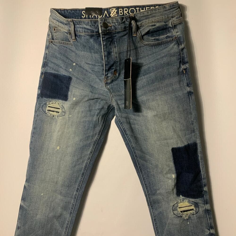 Shabaz Z Brothers Blue Mens Jeans 38 - Thumbnail 2