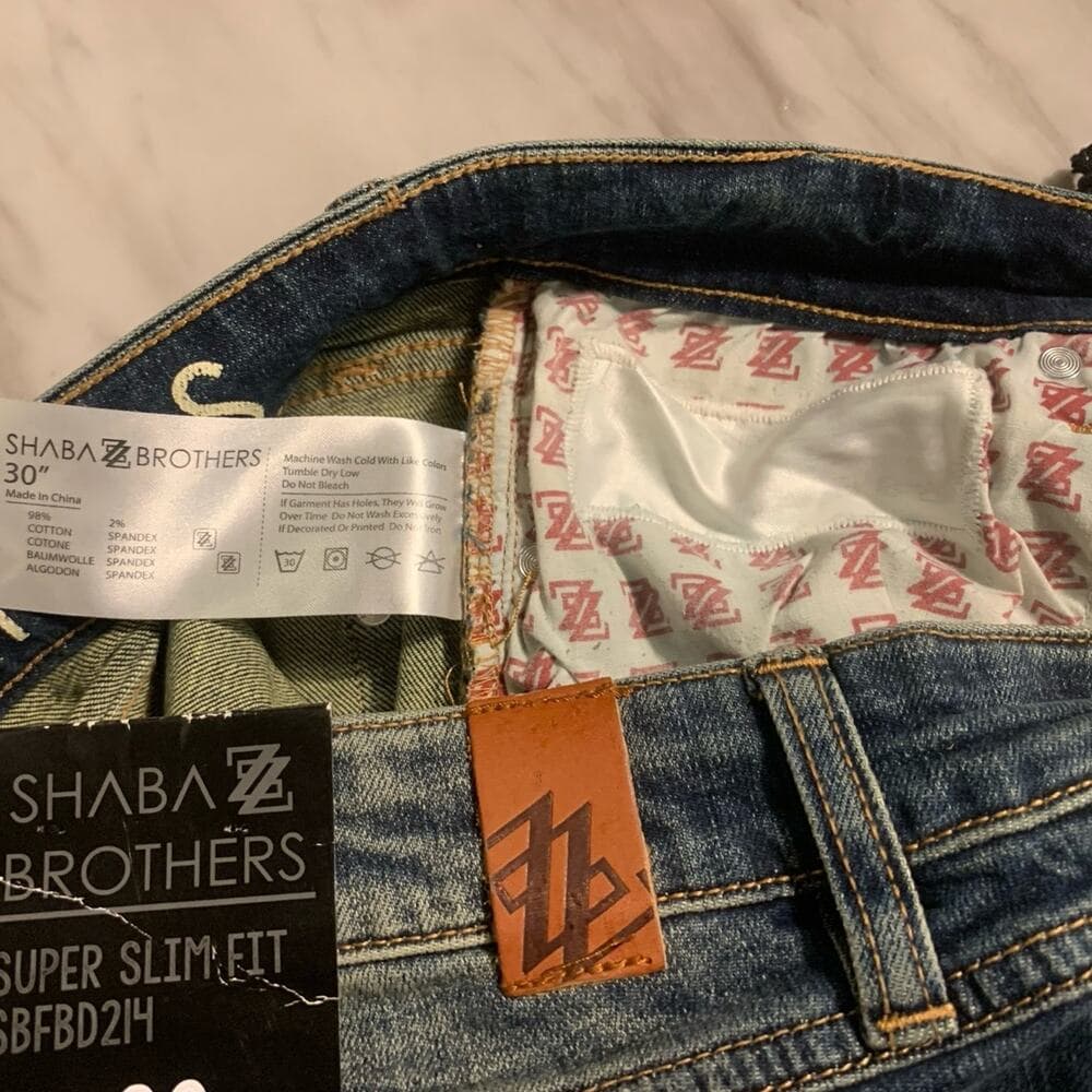 Shabaz Z Brothers Blue Mens Jeans Size 30 - Thumbnail 4