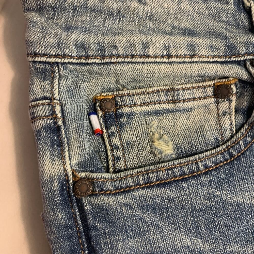 Si Tu Veux Superstack Medium Wash Mens Jean 40 - Thumbnail 5