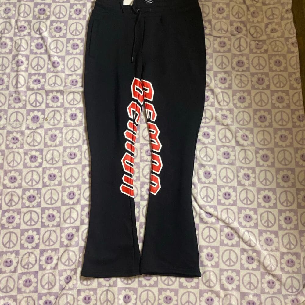 Dodge Demon Flare Sweatpants - Black - Thumbnail 2