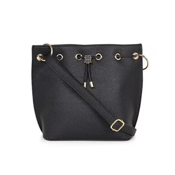 Tommy Hilfiger Women Black Solid Sling Bag - Thumbnail 9