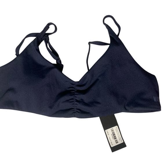 Vanquish Enhance Navy Blue Munimal Open Back Bra Size Large - Thumbnail 5
