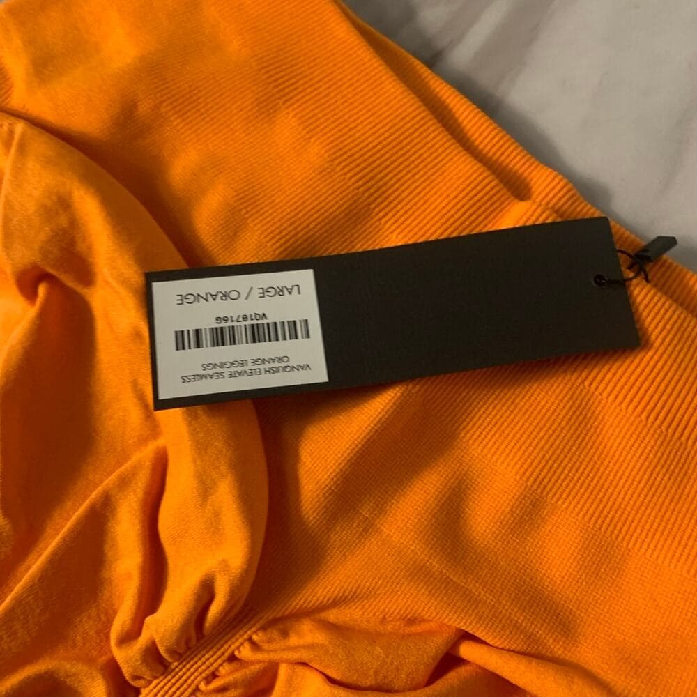 Vanquish Elevate Seamless Orange Leggings Large - Thumbnail 5