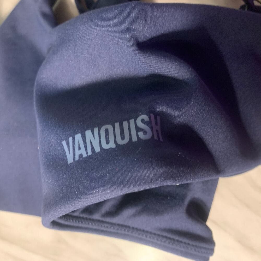 Vanquish Enhance Navy Blue Munimal Open Back Bra Size Large - Thumbnail 2
