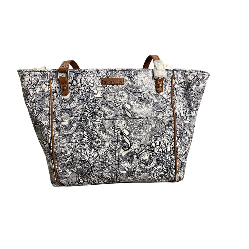 Sakroots Metro Tote Bag Navy Spirit Desert Durable Everyday Coated Canvas - Thumbnail 7