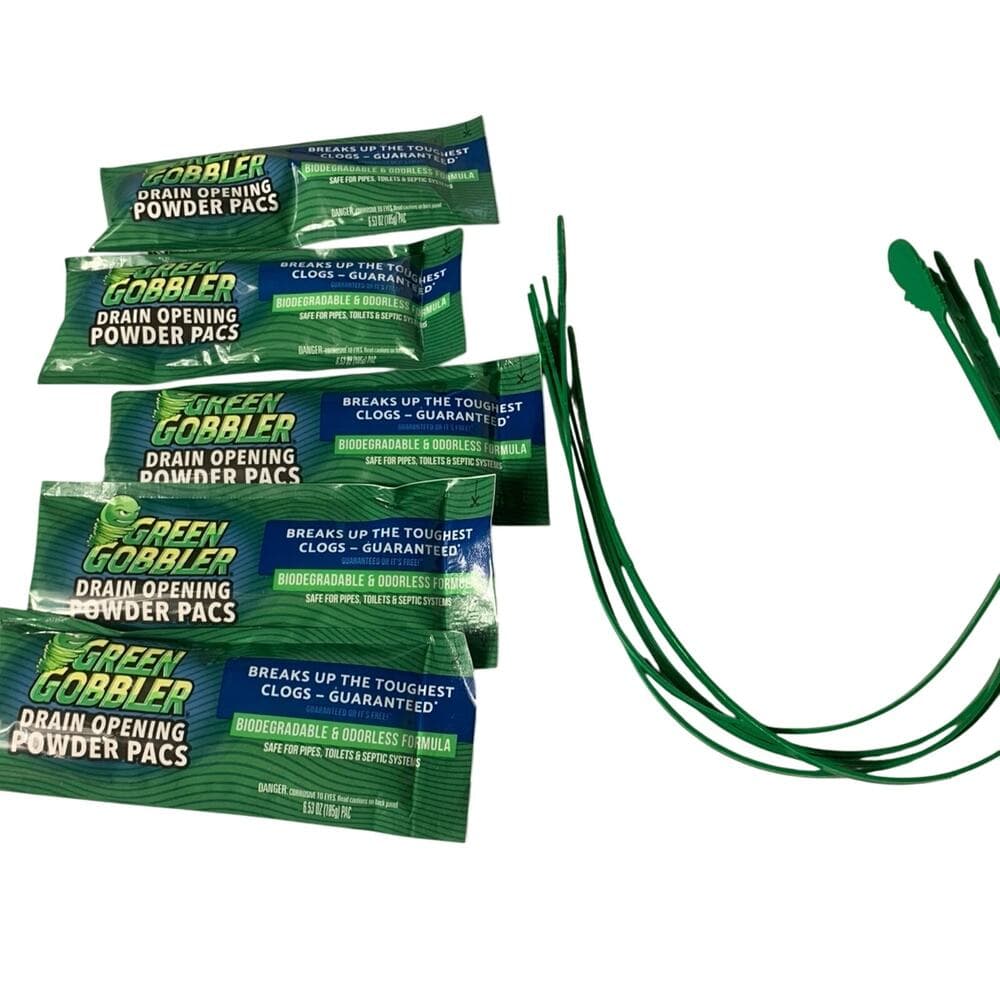 5 Green Gobbler Drain Opening Powder Pacs - Thumbnail 5
