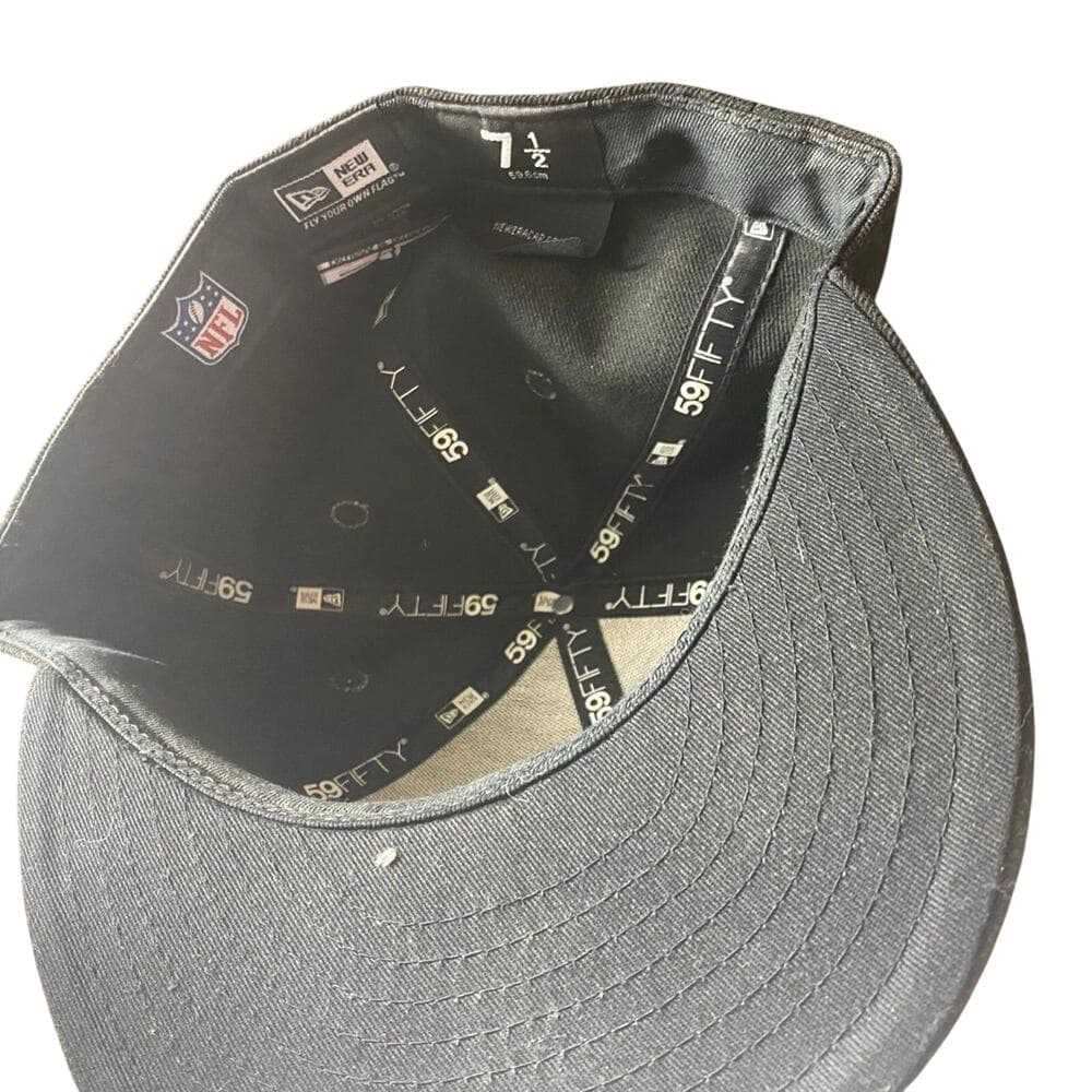 Men's New Era NFL New York Giants 5950 Fitted Cap (Black // White-Red) 7 1/2 - Thumbnail 4