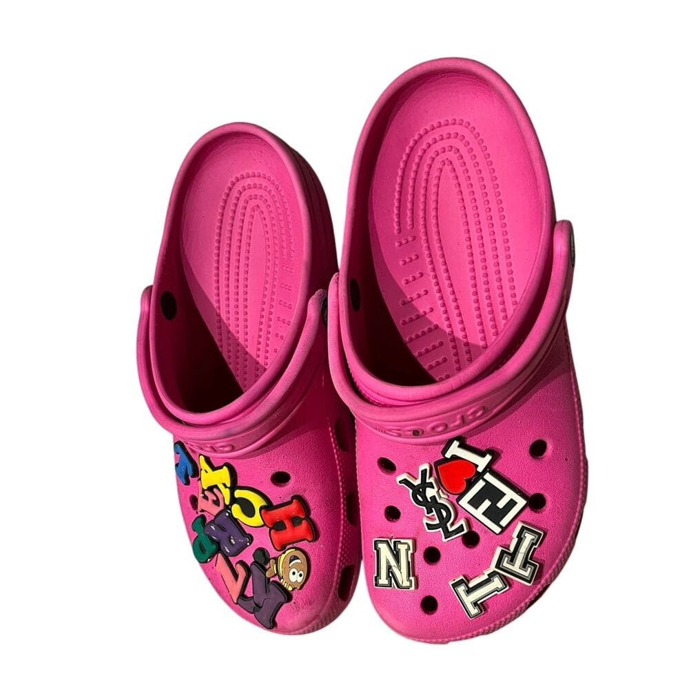 Crocs Womens Shoes Size 10 Pink Rubber Activewear Slip Ons - Thumbnail 2