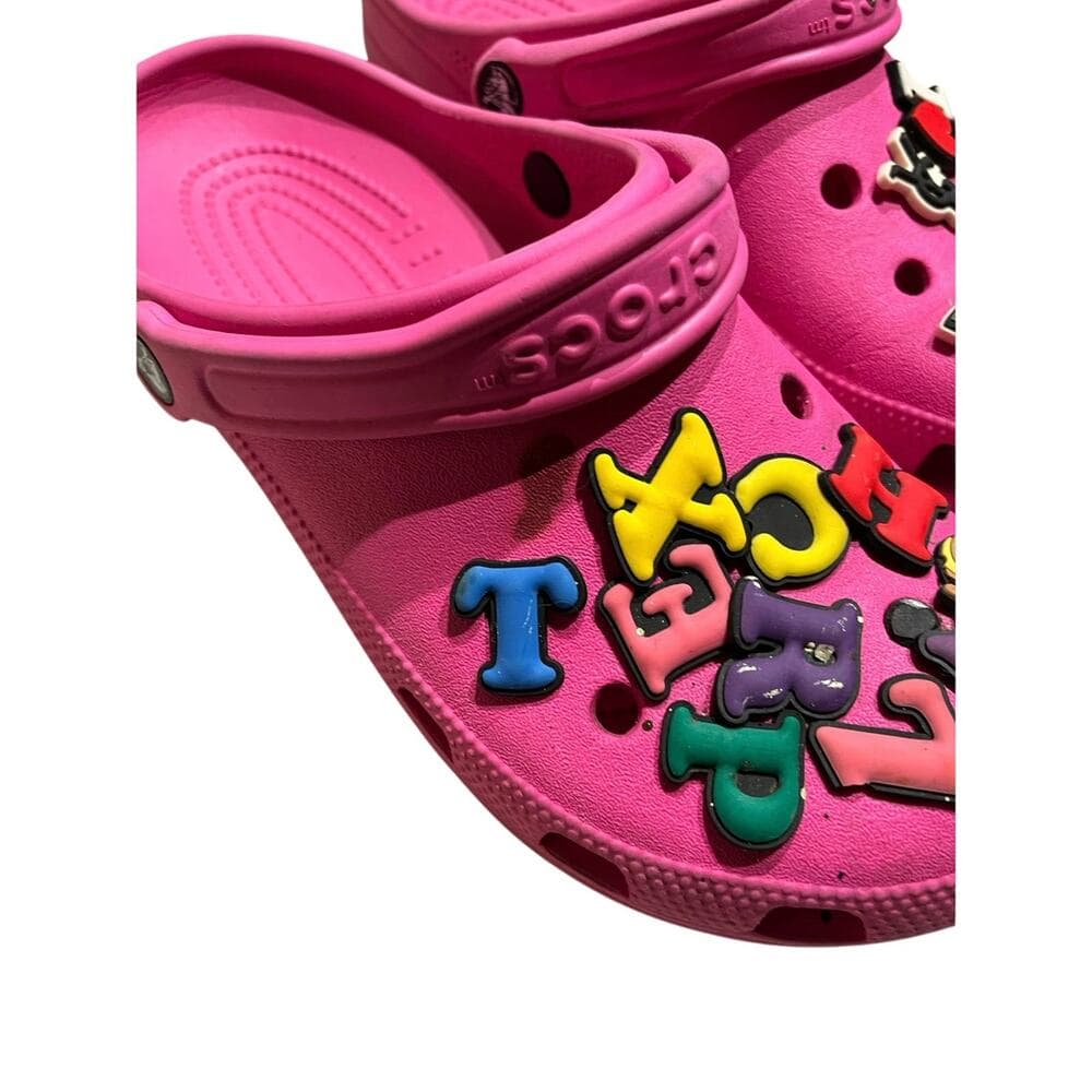 Crocs Womens Shoes Size 10 Pink Rubber Activewear Slip Ons - Thumbnail 3