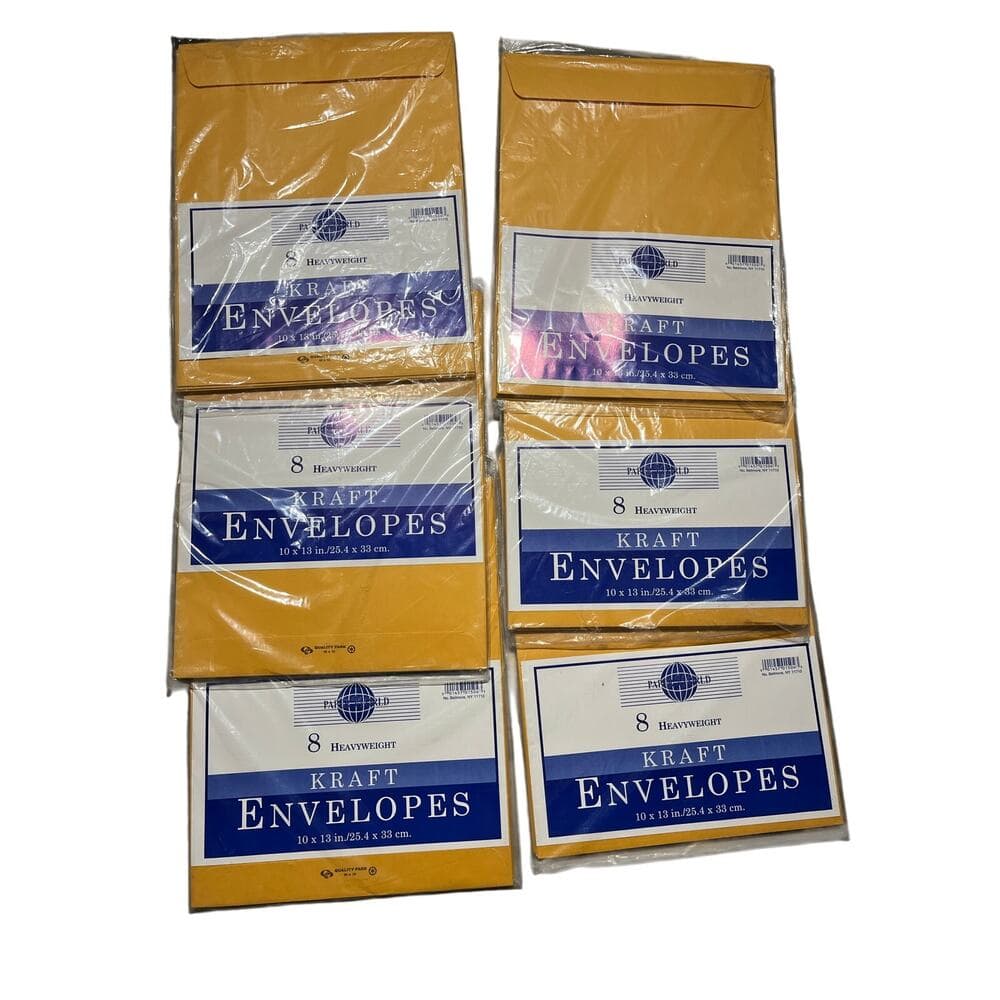 6 packs of 8 Kraft Envelopes 10 X 13 in /25.4 X 33 cm. - Thumbnail 6