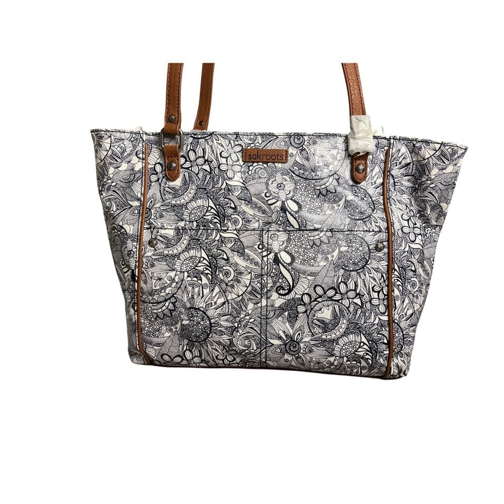 Sakroots Metro Tote Bag Navy Spirit Desert Durable Everyday Coated Canvas - Thumbnail 8