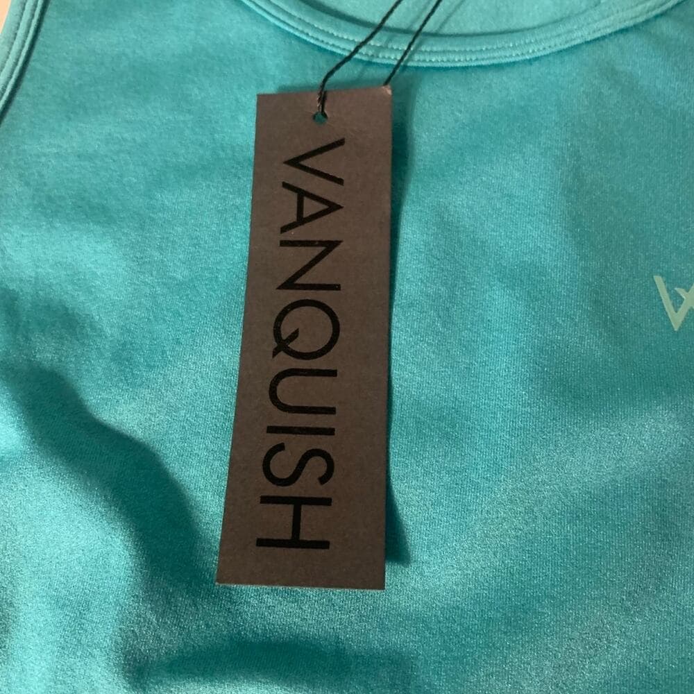 Vanquish Elevate Seamless Emeraid Teal Racer Back MIDI Tank Top Large - Thumbnail 4