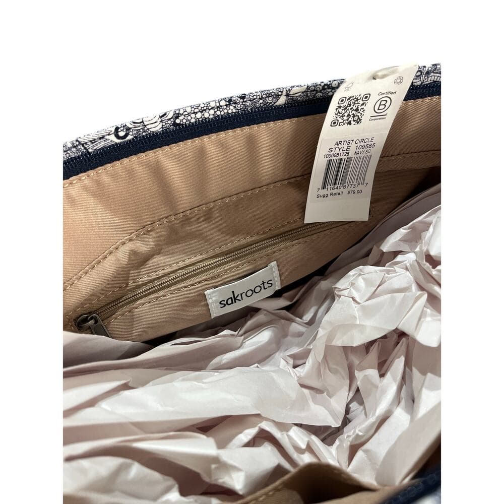 Sakroots Metro Tote Bag Navy Spirit Desert Durable Everyday Coated Canvas - Thumbnail 4