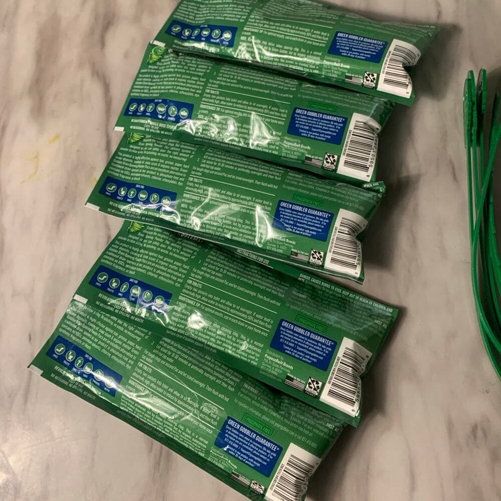 5 Green Gobbler Drain Opening Powder Pacs - Thumbnail 3