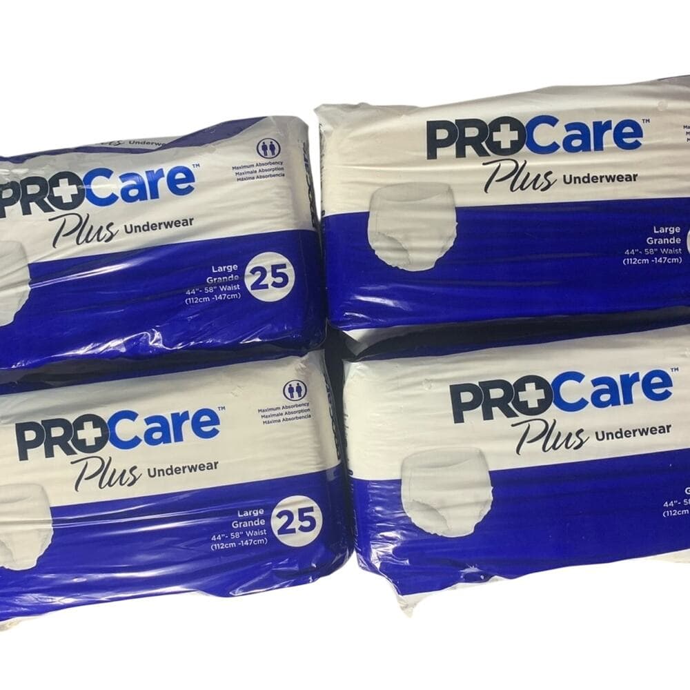 Procare Protective Underwear Large 44"-58" (4 Packs Of 25) - Thumbnail 2