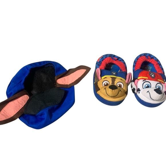 POW patrol slippers size 7/8 with pow patrol hat - Thumbnail 6