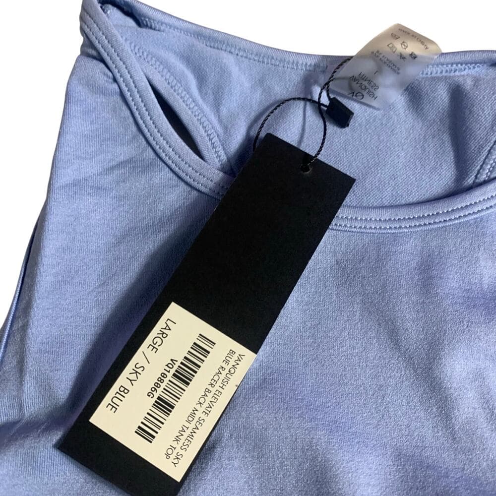Vanquish Elevate Seamless Sky Blue Racer Back Tank Top Size Large - Thumbnail 2