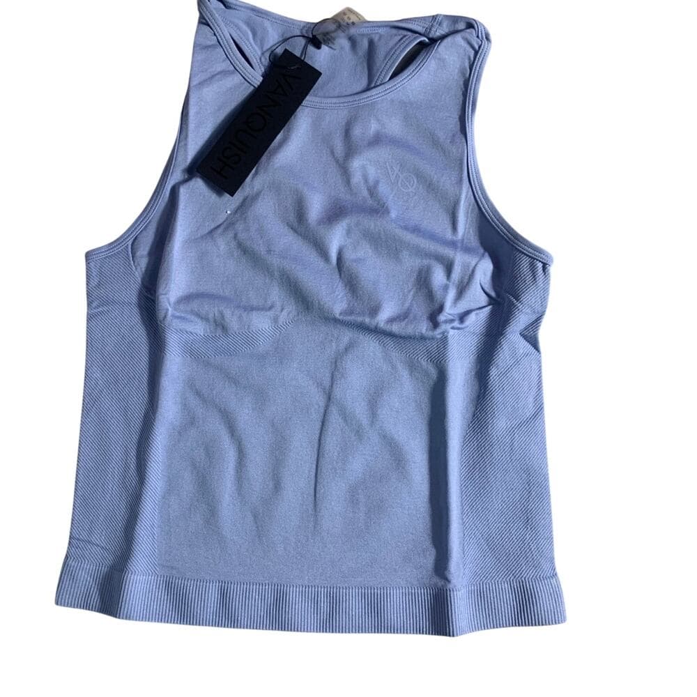 Vanquish Elevate Seamless Sky Blue Racer Back Tank Top Size Large - Thumbnail 6