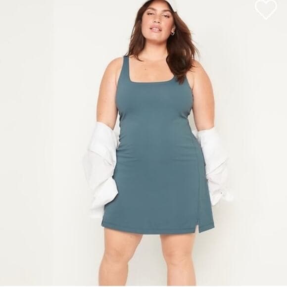 Old Navy Power-soft Sleeveless Shelf Bra Support Dress - Thumbnail 12