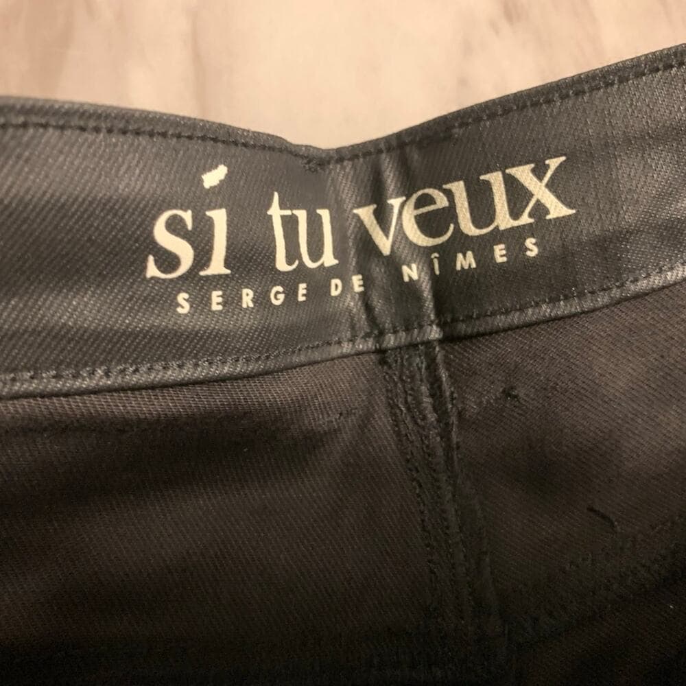 Si Tu Veux Superstack Black Wax Mens Jeans Size 32 - Thumbnail 7