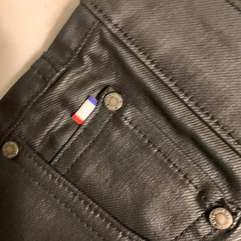Si Tu Veux Superstack Black Wax Mens Jeans Size 32 - Thumbnail 6