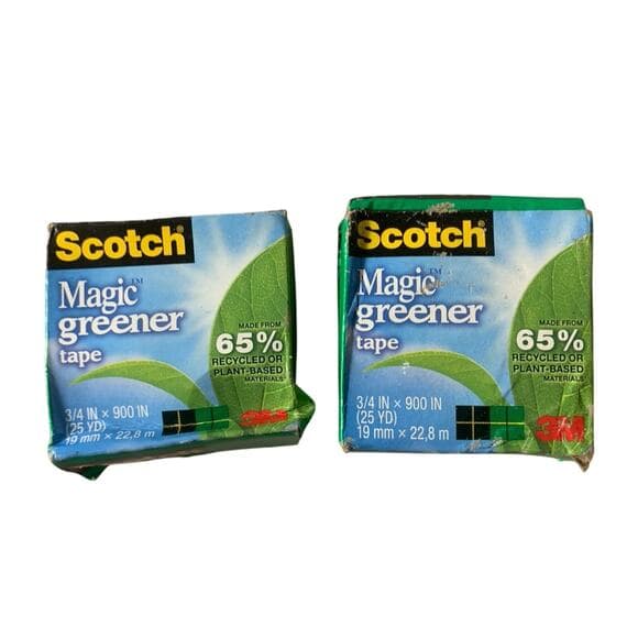 Scotch Magic Greener Tape 3/4 IN X 900 IN (25 YD) 19mm X 22,8 2 Pack - Thumbnail 4
