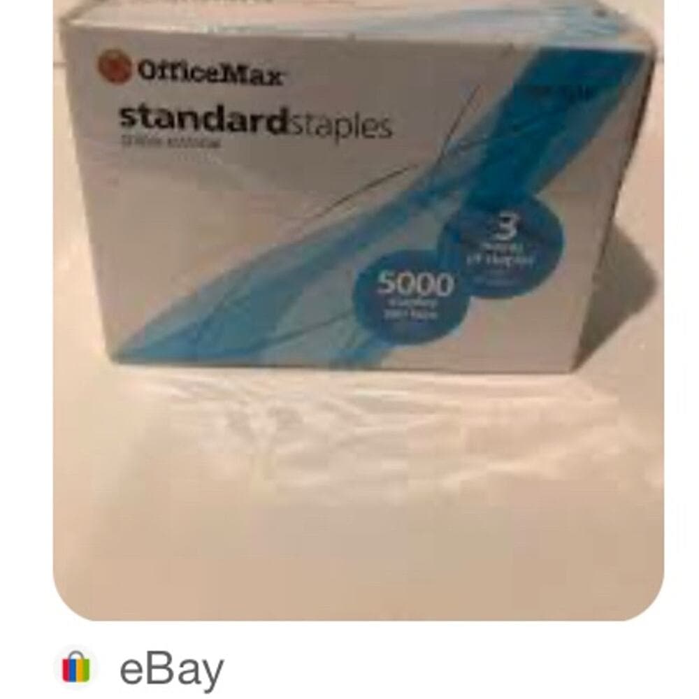 OfficeMax Standard Staples 3 Boxes of 5,000 - NEW! - Thumbnail 2